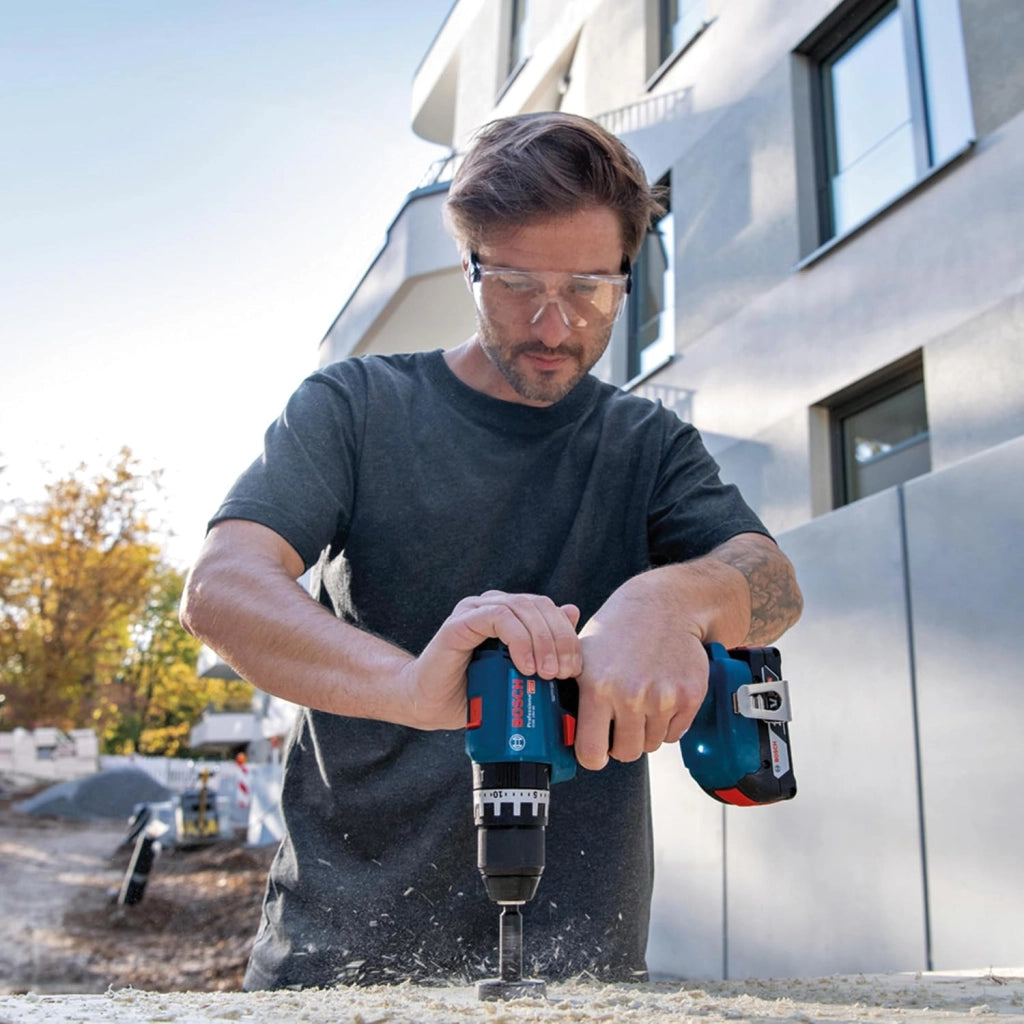 Bosch Professional 18V System Trapano Avvitatore con Percussione a Batteria GSB 18V-45 (Velocità di Rotazione di 1.900 giri/min, 2 Batterie da 2.0 Ah, GAL 18V-20, in L-BOXX)