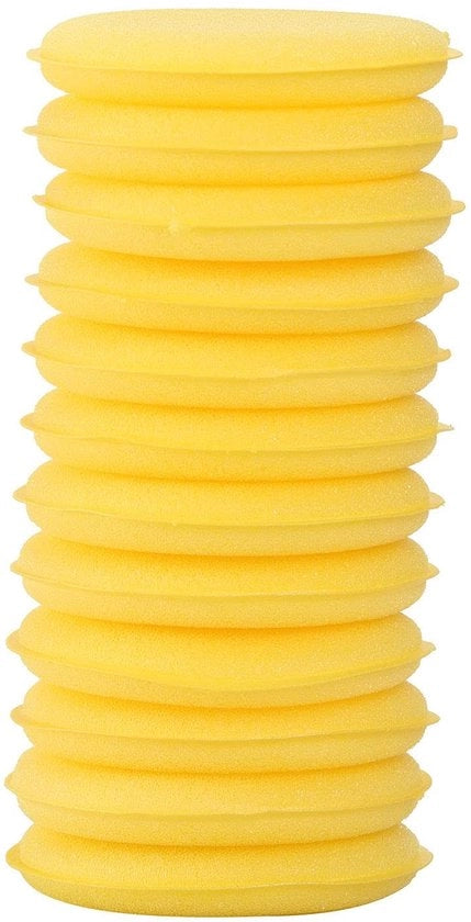 Applicatori di cera per auto e bicicletta - 12 pezzi - Tessuto di alta qualità - Soffice e duraturo - Adatto per auto e biciclette - Diametro 10 cm - Panno per scarpe
