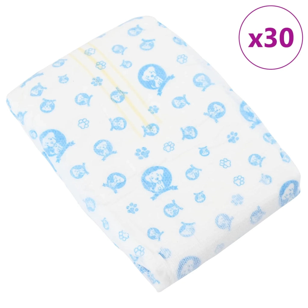 Pannolino usa e getta per cani maschi 30 pz Bianco S CFW2244383