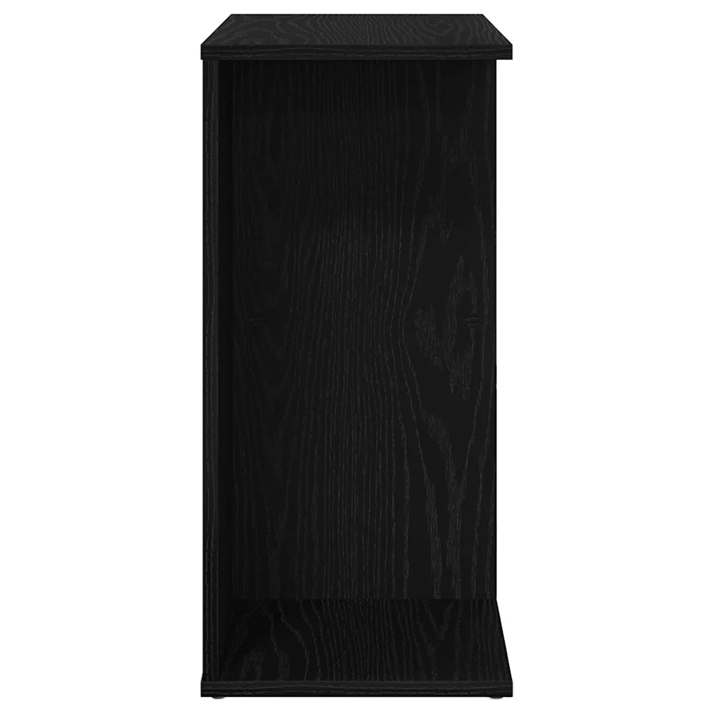 vidaXL Comodino Rovere Nero 40,5x31x60 cm in Legno Multistrato