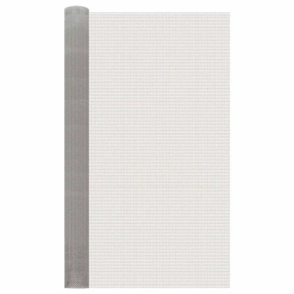 Rete per schermatura 120 x 1000 cm 6 Mesh Argento 42039661