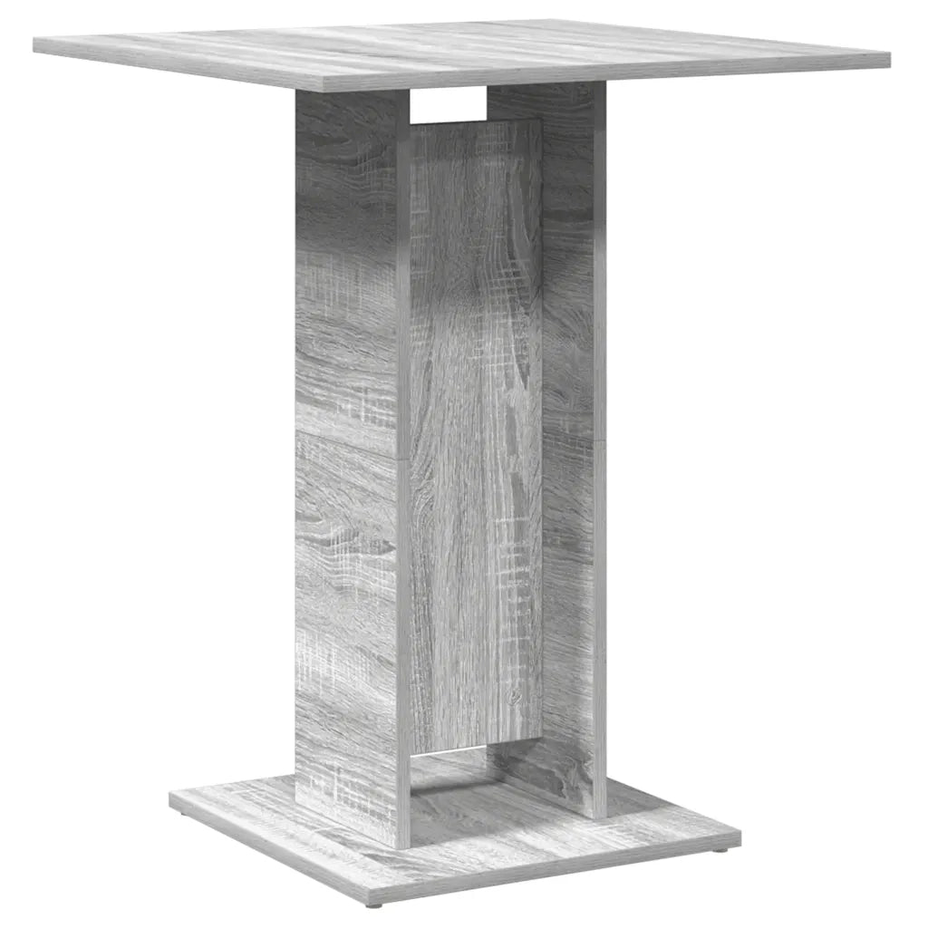 Tavolo da Bistrot Grigio Sonoma 60x60x75 cm Legno Multistrato 815103