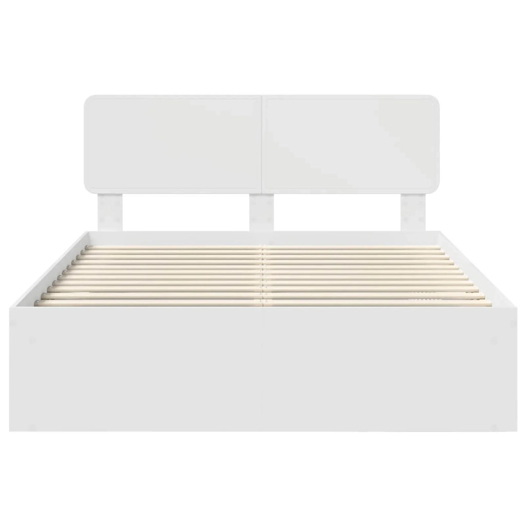 Struttura del letto Bianco 150 x 200 cm Pino massello 3412060