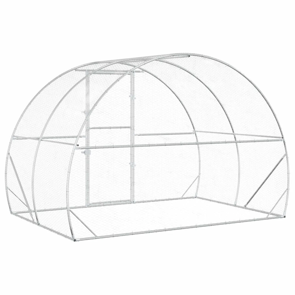 Pollaio Argento 200 x 300 x 200 cm Acciaio zincato 42042531