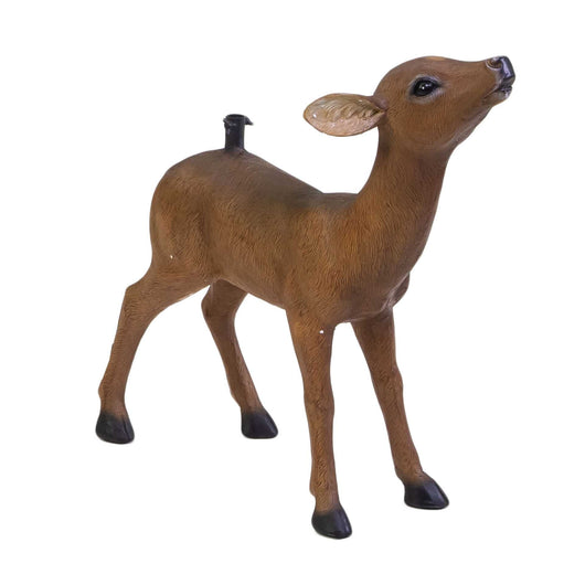 Base albero resina cerbiatto marrone cm 61x26xh63