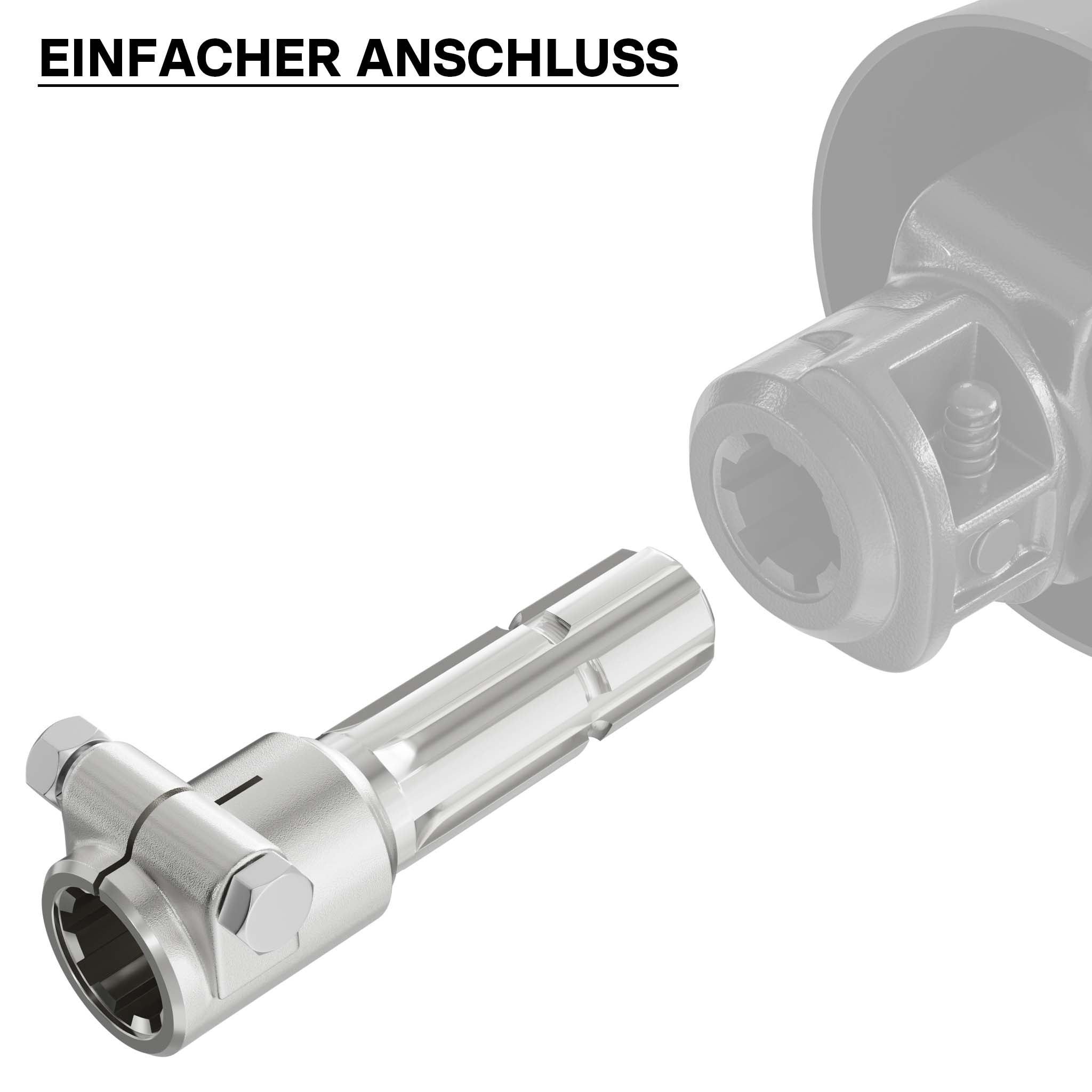 Boccola albero cardanico 160 mm Attacco albero scanalato 8-32x38x6 per albero uscita 1 3/8" 6D