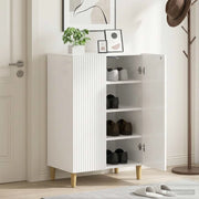 Mobile per scarpe ARNHEM 59,5 x 39,5 x 90 cm Bianco Lucido 896649