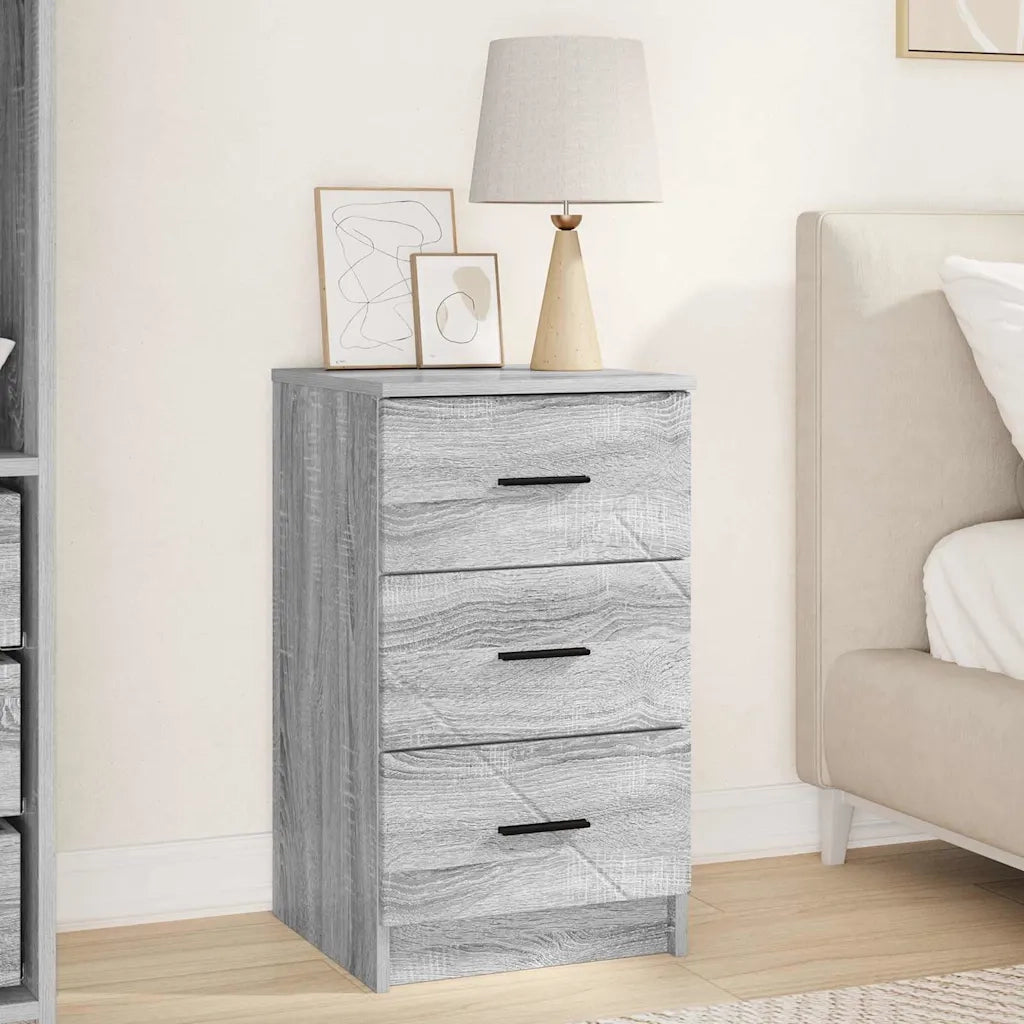 Armadio da Notte con cassetto Grigio sonoma 38 x 38 x 66 cm