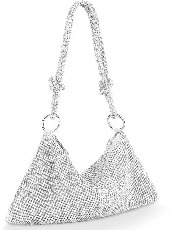 Borsa da sera con strass, portafoglio glitter, borsa da spalla per donna, borsa da sera con cristalli, borsa da sera per evento, tempo libero e data