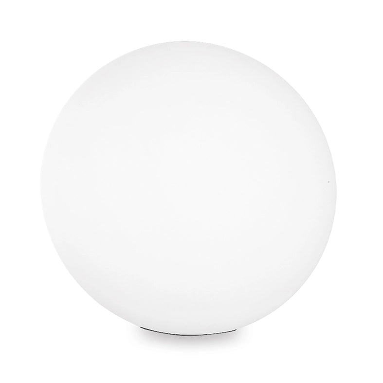 Piantana Sferica da Giardino in Policarbonato Bianco Attacco E27 IP65 Ø 50 - 44 cm - Illuminazione Esterna per Camminamenti e Aree Verdi - Rossini