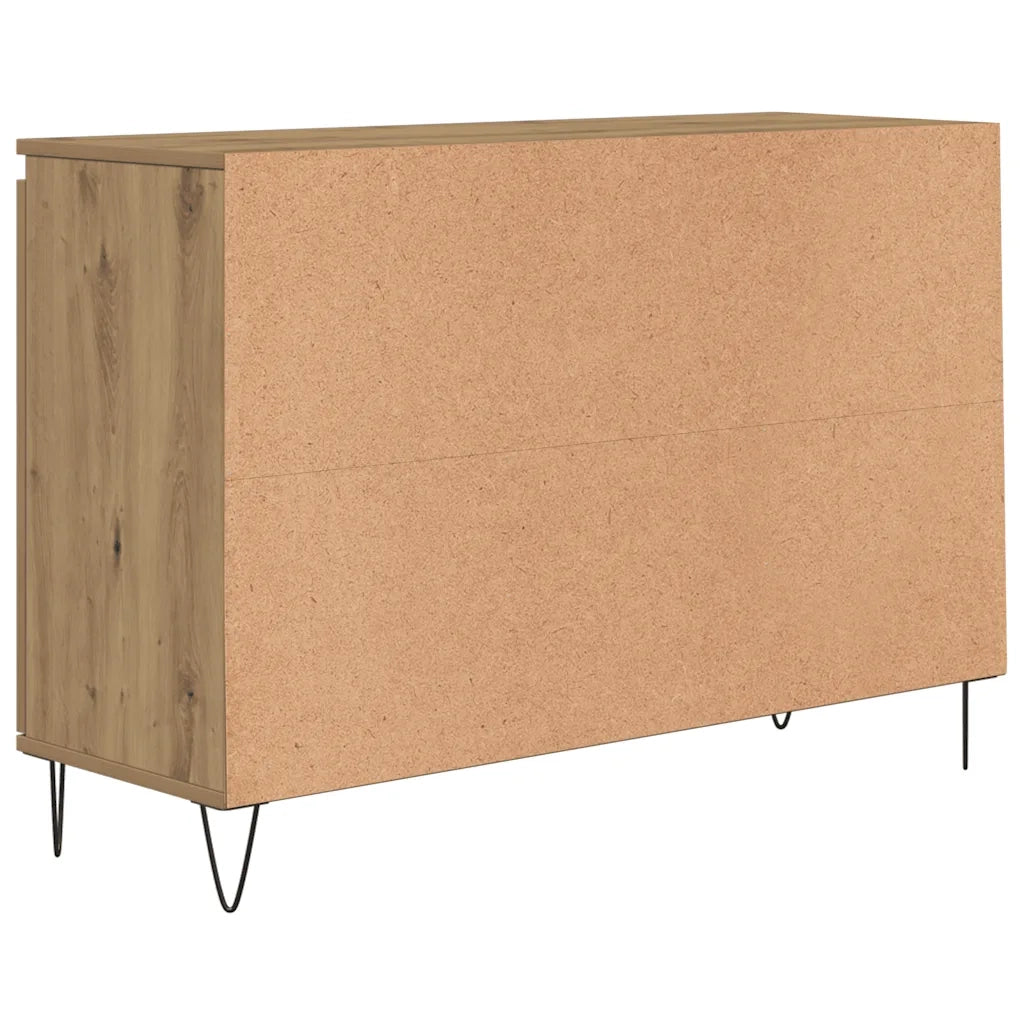 Credenza | Madia | Buffet da pranzo | Armadio da pranzo Rovere Artigianale 101,5x35x70 cm in Legno Multistrato