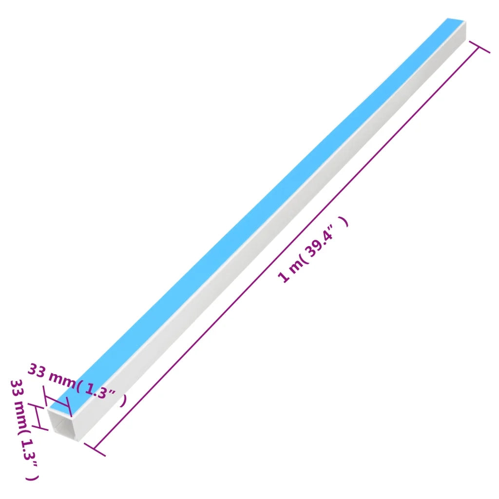 Canalina per Cavi Autoadesiva 33x33 mm 10 m in PVC CFW7462438