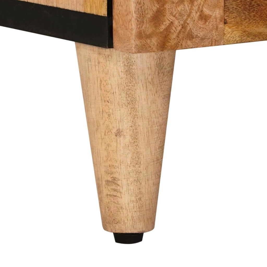 Credenza Naturale 90 x 33 x 75 cm Legno di mango massello 4018288