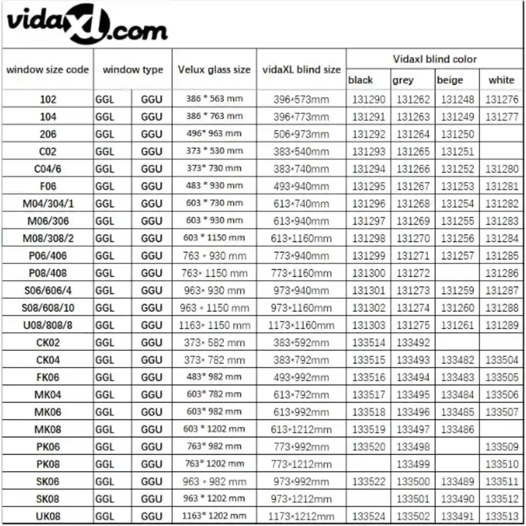 Tenda a Rullo Oscurante Persiana Grigia 104 GGL e GGU 131263