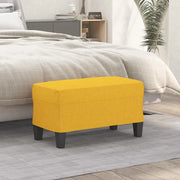 Panca-Sgabello-Divanetto Giallo Chiaro 70x35x41 cm in Tessuto 641704