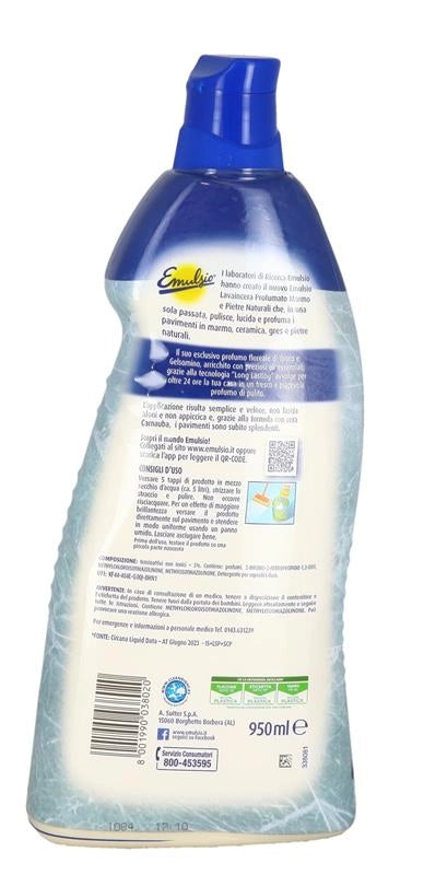 EMULSIO LIQUIDO PER PAVIMENTI 950 ML LAVAINCERA MARMO PROFUMATO OKY