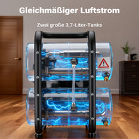 Compressore aerografo HO-826, aria compressa 45-52 l/min, compressore per pistola aerografo, serbatoio olio da 2000 ml, 3-8 bar per aerografia