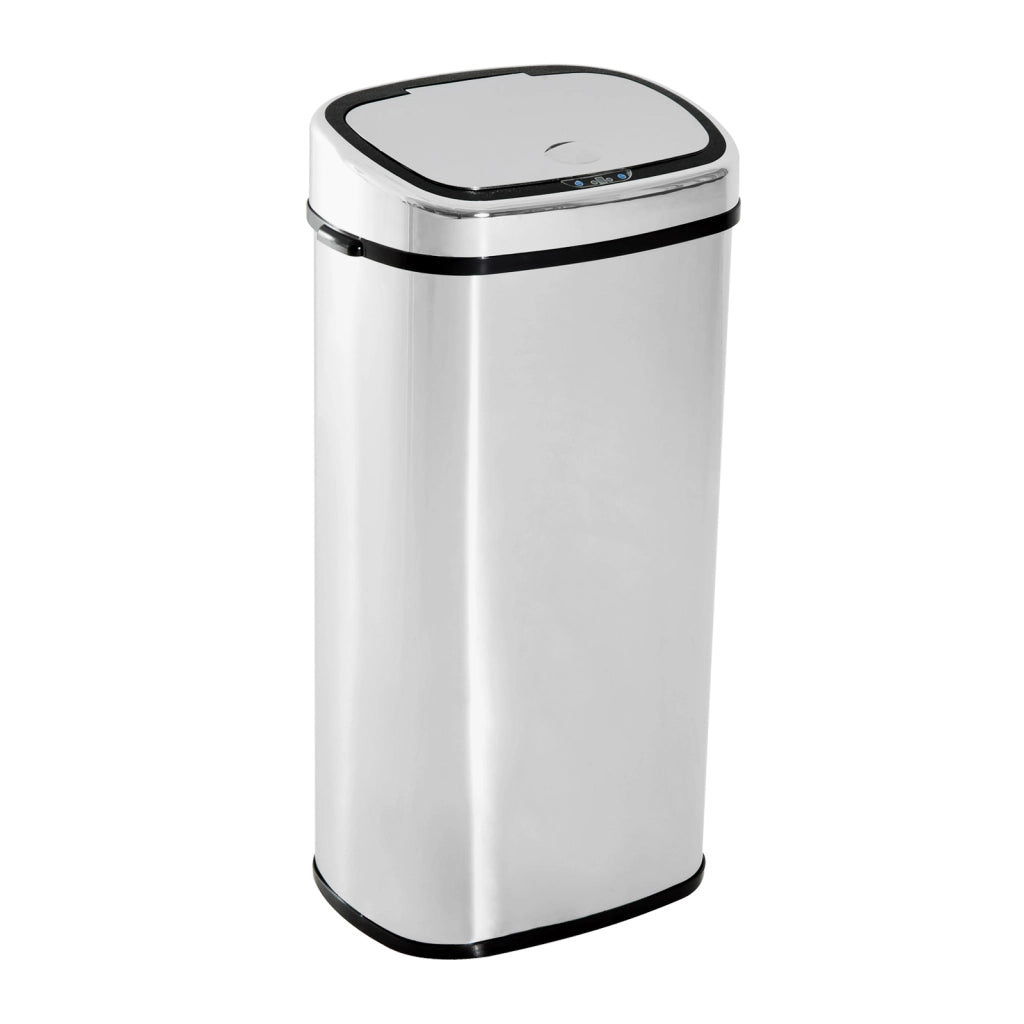 Cestino Automatico 68L con Sensore di Movimento ¨C Minimal ¨C Acciaio Inossidabile Argento