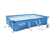 PISCINA STEEL PRO FRAME RETTANG.300X201X66 3.300LT - BEST WAY