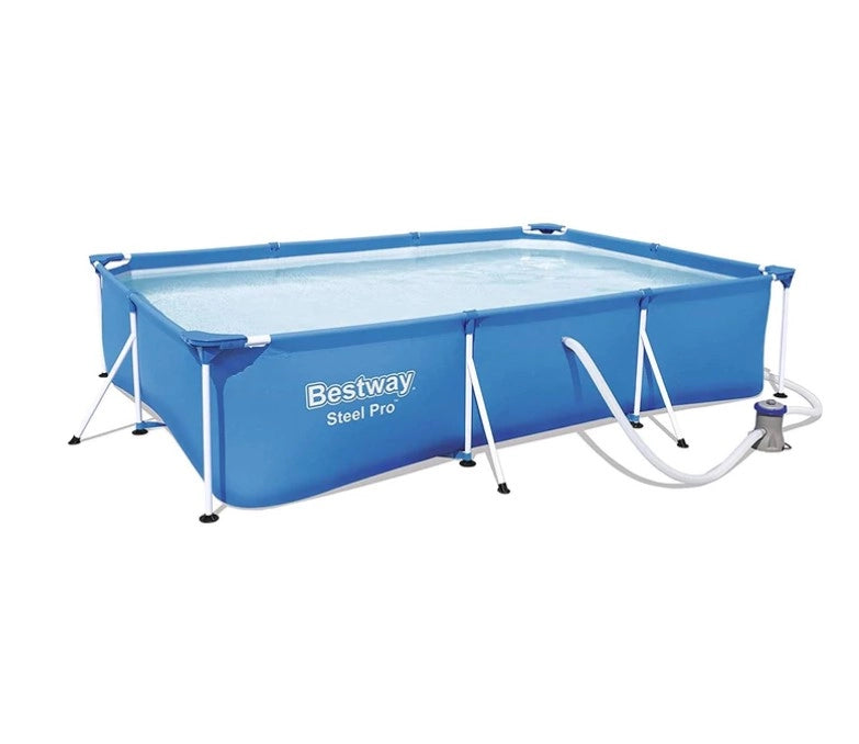 PISCINA STEEL PRO FRAME RETTANG.300X201X66 3.300LT - BEST WAY