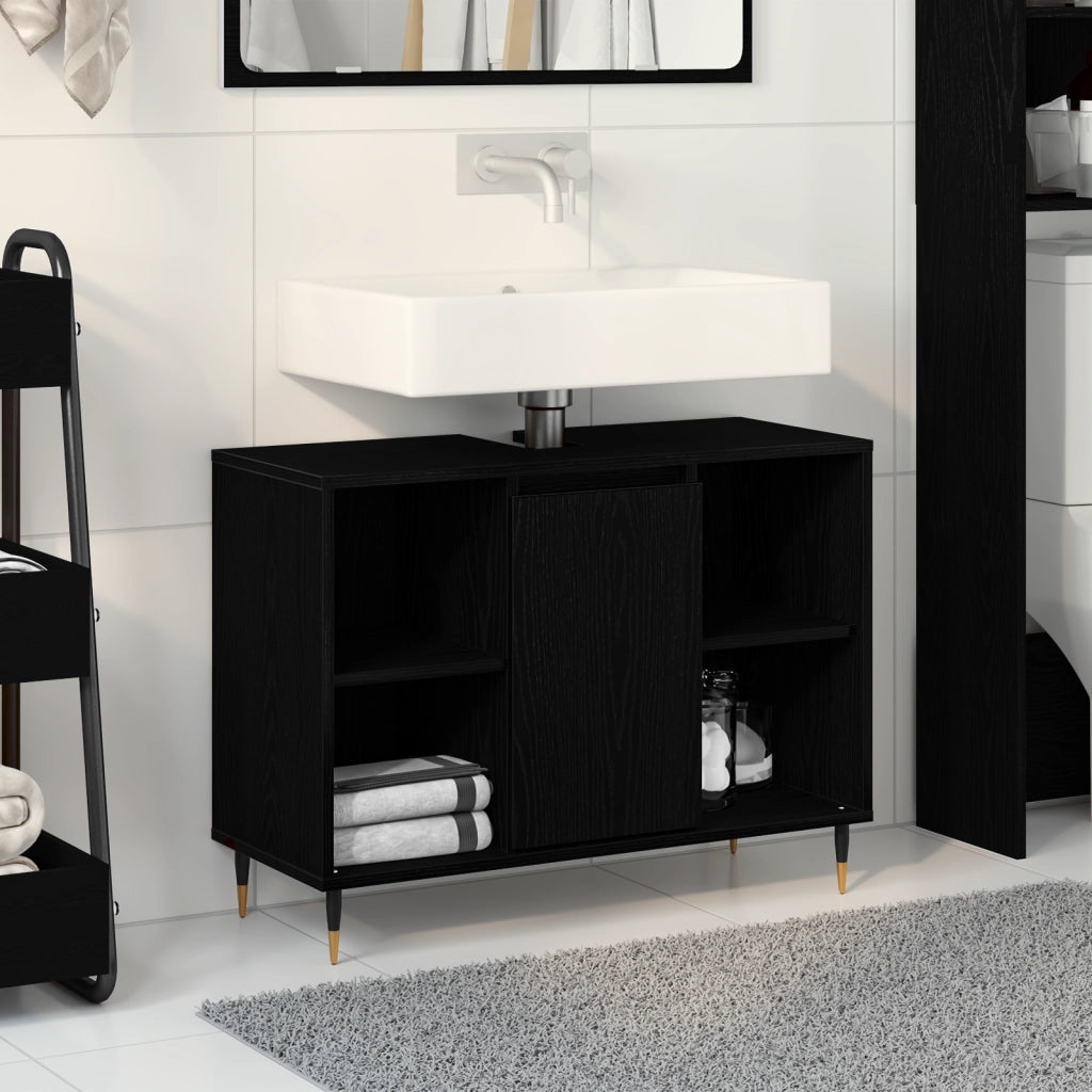 UnitÃ  VanitÃ  Rovere Nero Legno Ingegnere Medio
