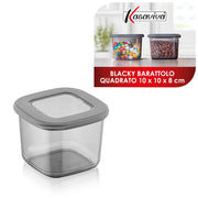 MAURY'S BLACKY BARATTOLO QUADRATO 10X10X8 H CHIUSURA ERMETICA