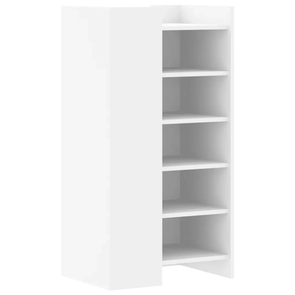 Scarpiera-Scaffale per scarpe Bianca 52x37,5x100 cm in Legno Multistrato 753812