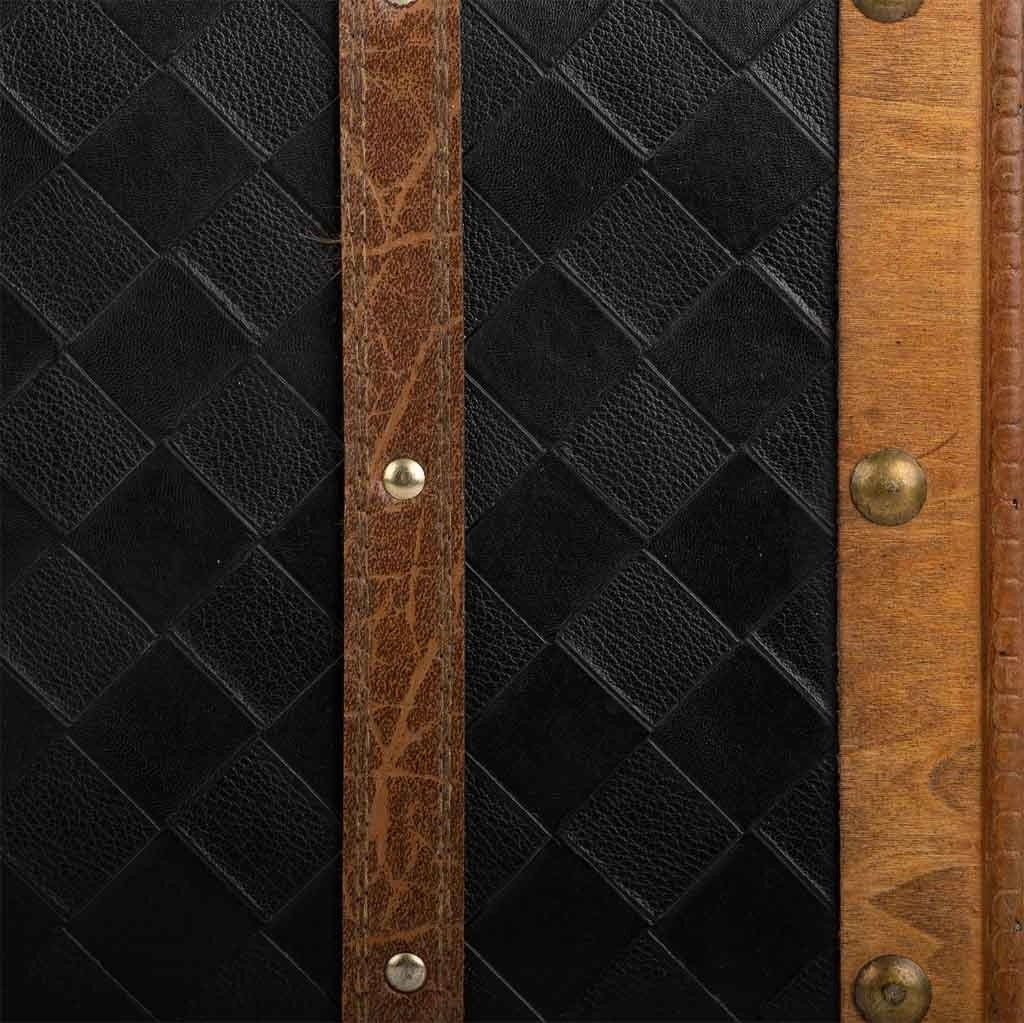 Valigia in legno bianca 43x30x17h cm