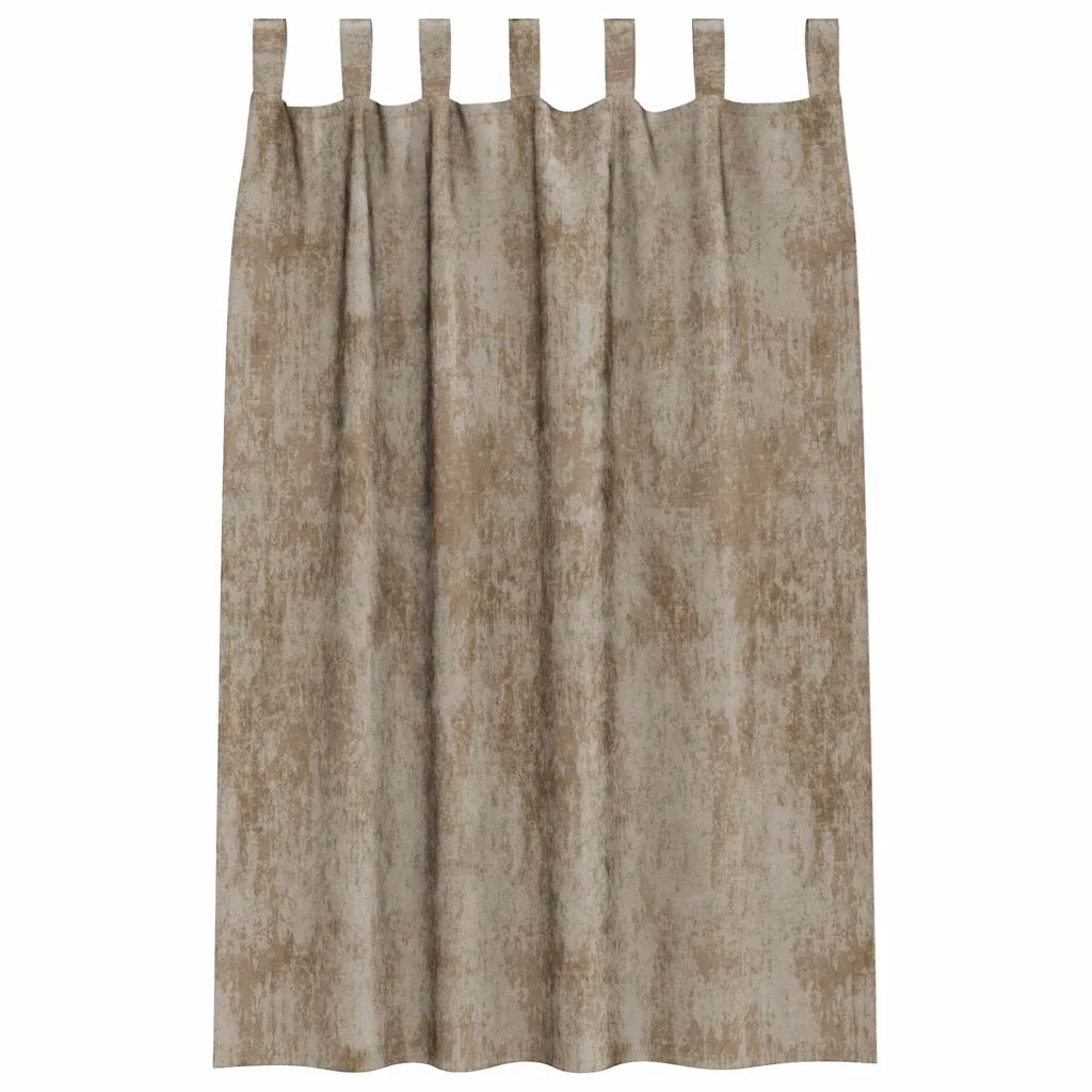 Tende in Velluto con tende 2 pz Champagne 175 x 140 cm Velluto