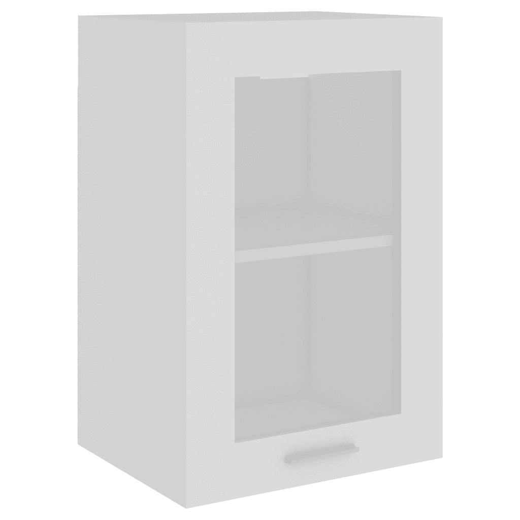 Armadio Sospeso con Vetro “Lyon” Bianco 40x31x60 cm 802505