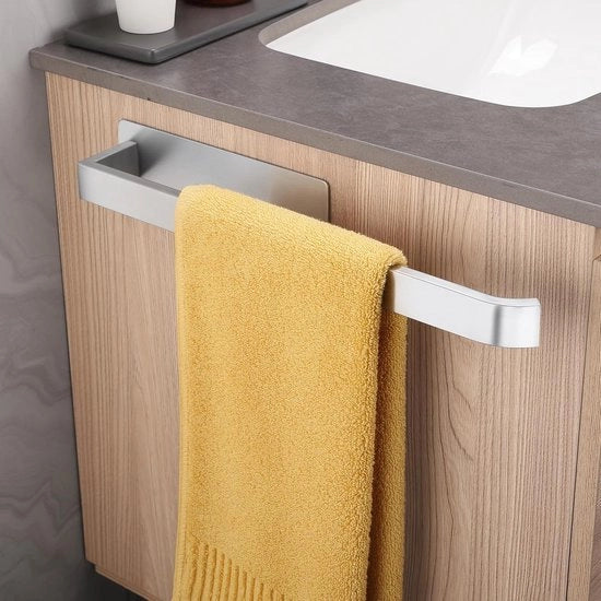 Sostegno per asciugamani in acciaio inossidabile - design moderno - 1 pezzo - 38 x 5,5 cm