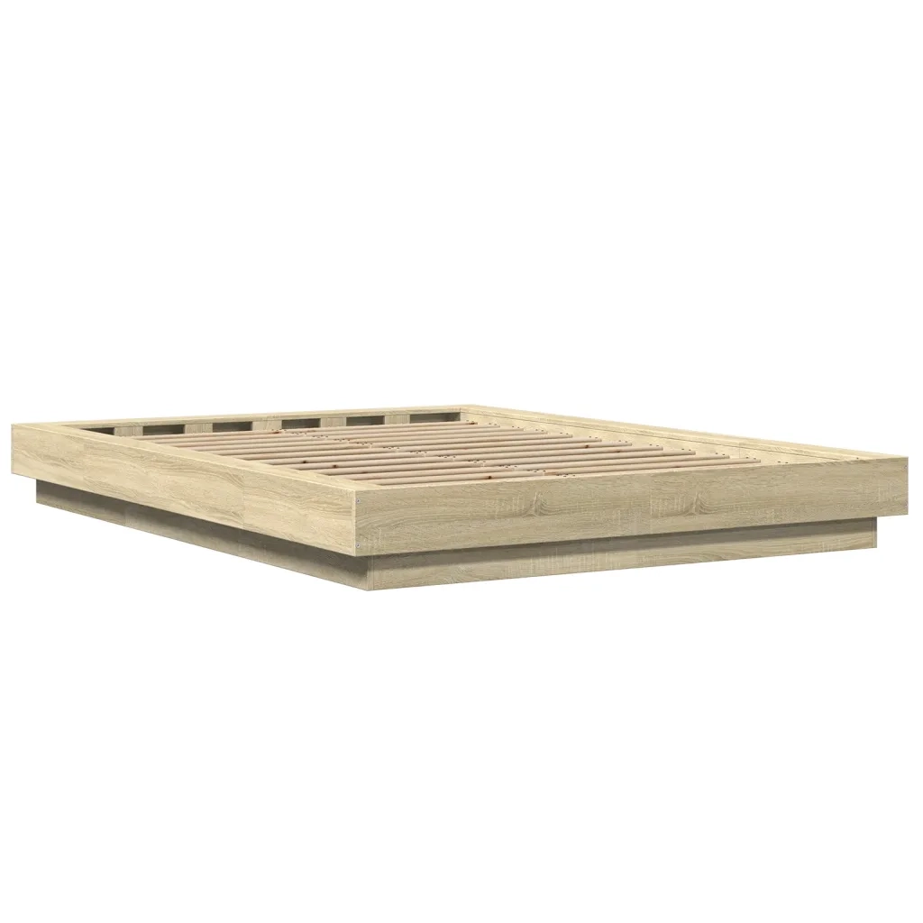 Giroletto-Struttura Letto Rovere Sonoma 120x190 cm in Legno Multistrato 506553