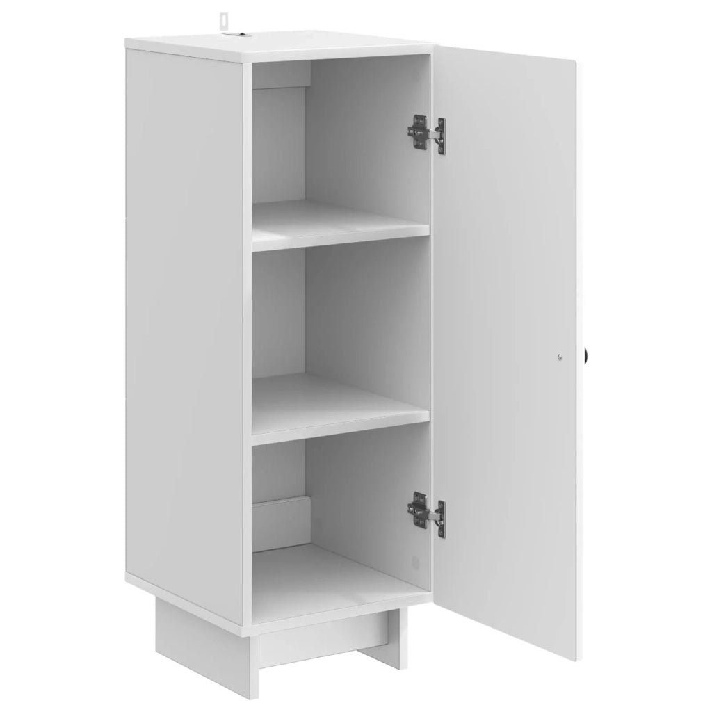 Credenza Bianco Lucido 33 x 34,5 x 90 cm Legno ingegnerizzato 893909