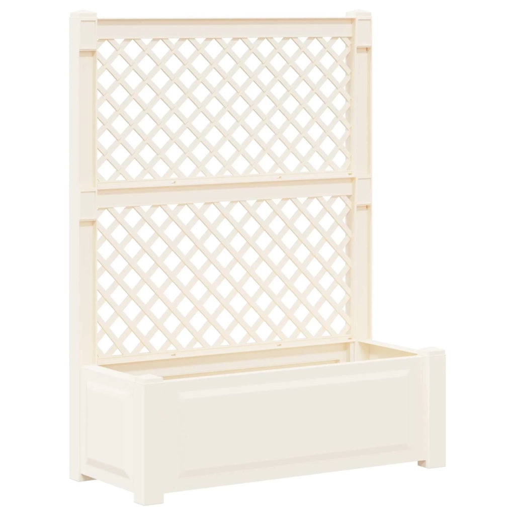 Vaso Grande con Direzione 2 pcs Bianco 143 x 143 x 133,5 cm PP 42041725