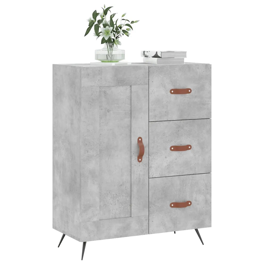 Credenza Grigio Cemento 69,5x34x90 cm in Legno Multistratocod mxl 104380