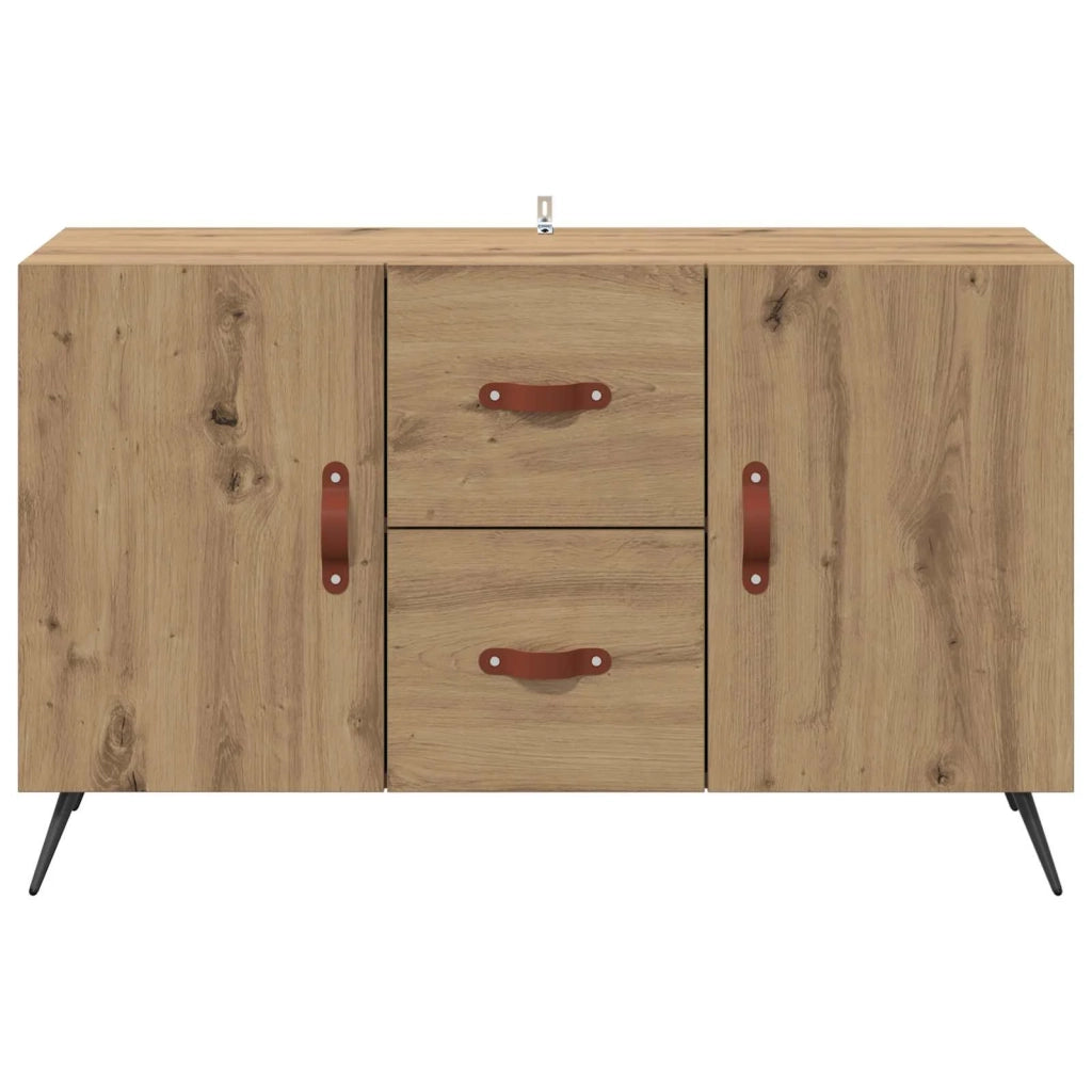 Credenza | Madia | Buffet da pranzo | Armadio da pranzo Rovere artigianale 100 x 36 x 60 cm Legno multistrato