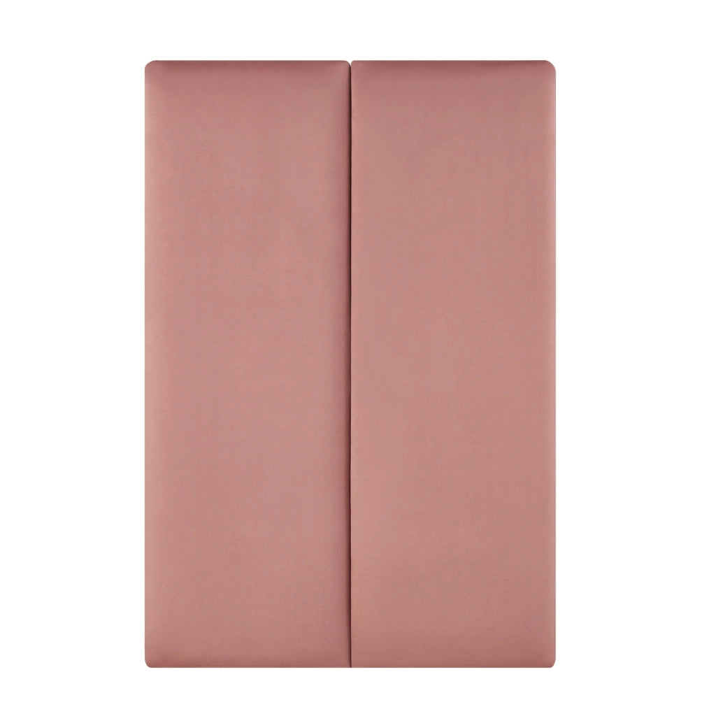 Set di 2 cuscini da parete in velluto 90 x 30 cm rosa 03_0010585
