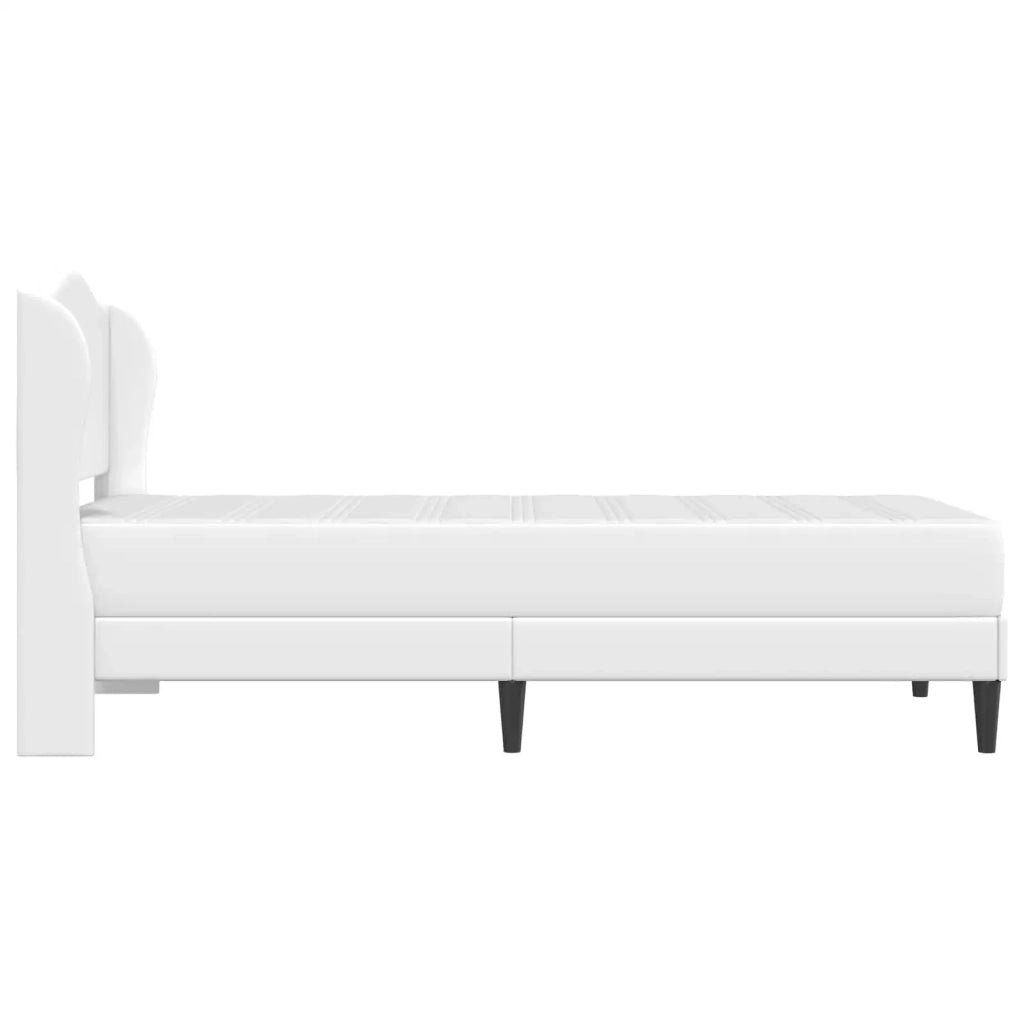 Struttura del letto con stoccaggio e testata Bianco 3415144