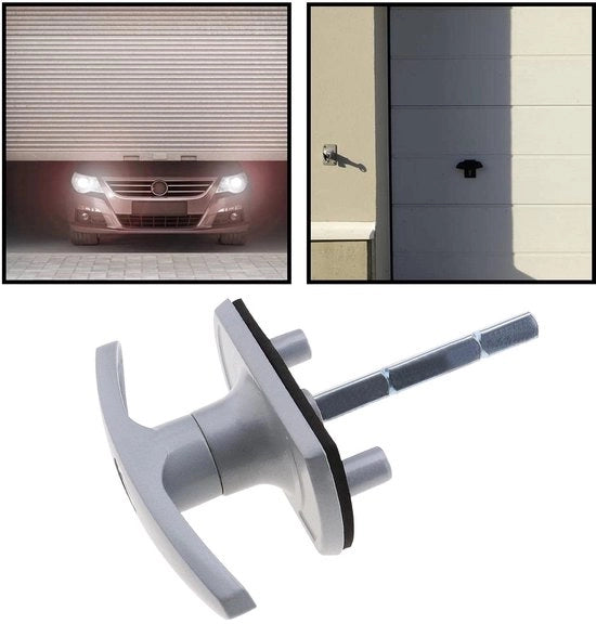 Garagedeurslot 75mm schacht - Deurslot con chiave - Componenti in acciaio - Compatibile con Henderson/Cardale - Incluso 2 chiavi - Stile liscio