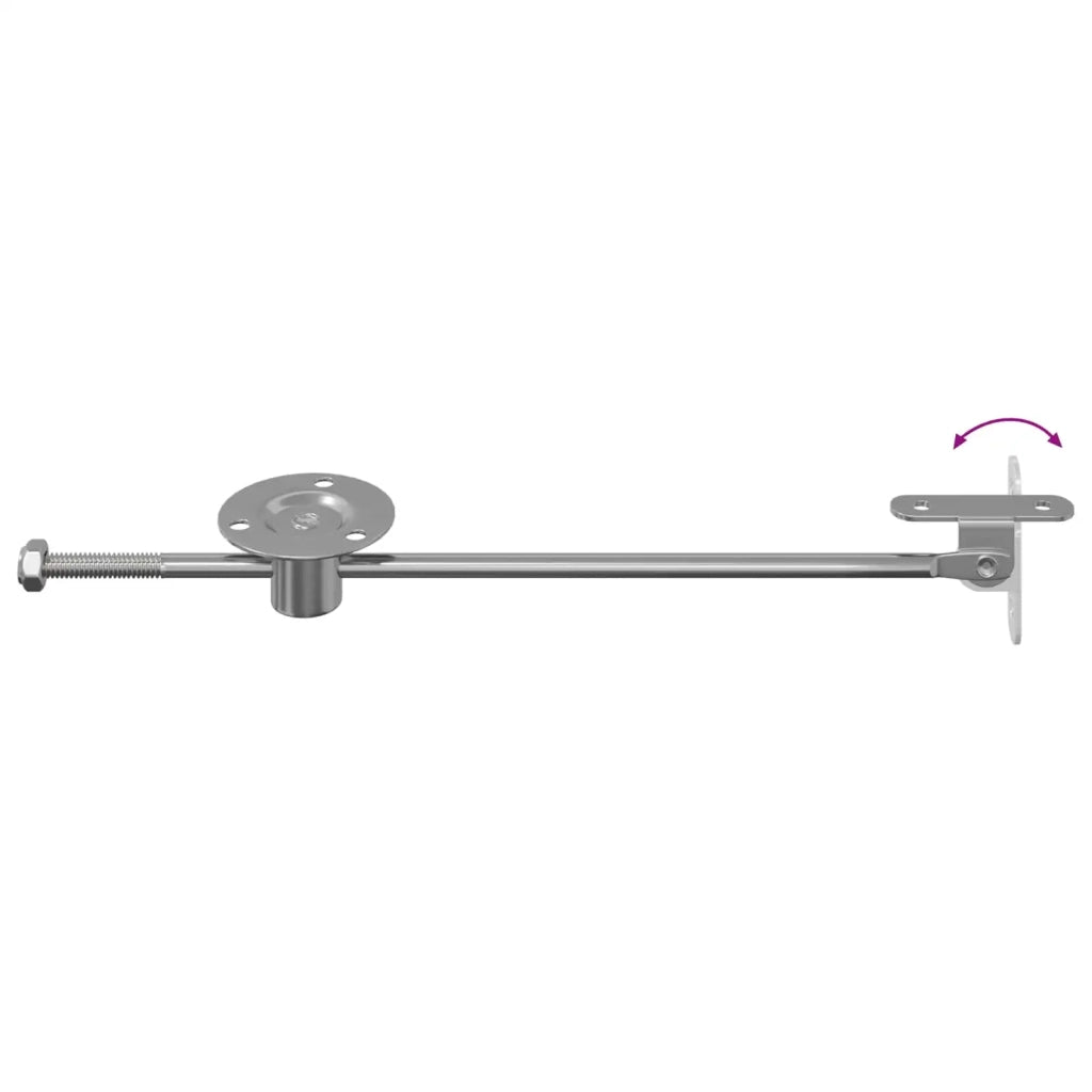Cerniera a barra di trascinamento 2 pz Argento 190 mm Ferro CFW4966554