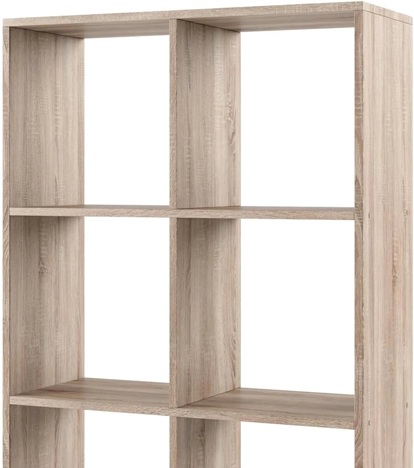 Scaffale Scutum, Sonoma, 143 x 72 cm, per l’utilizzo come divisorio o come libreria aperta