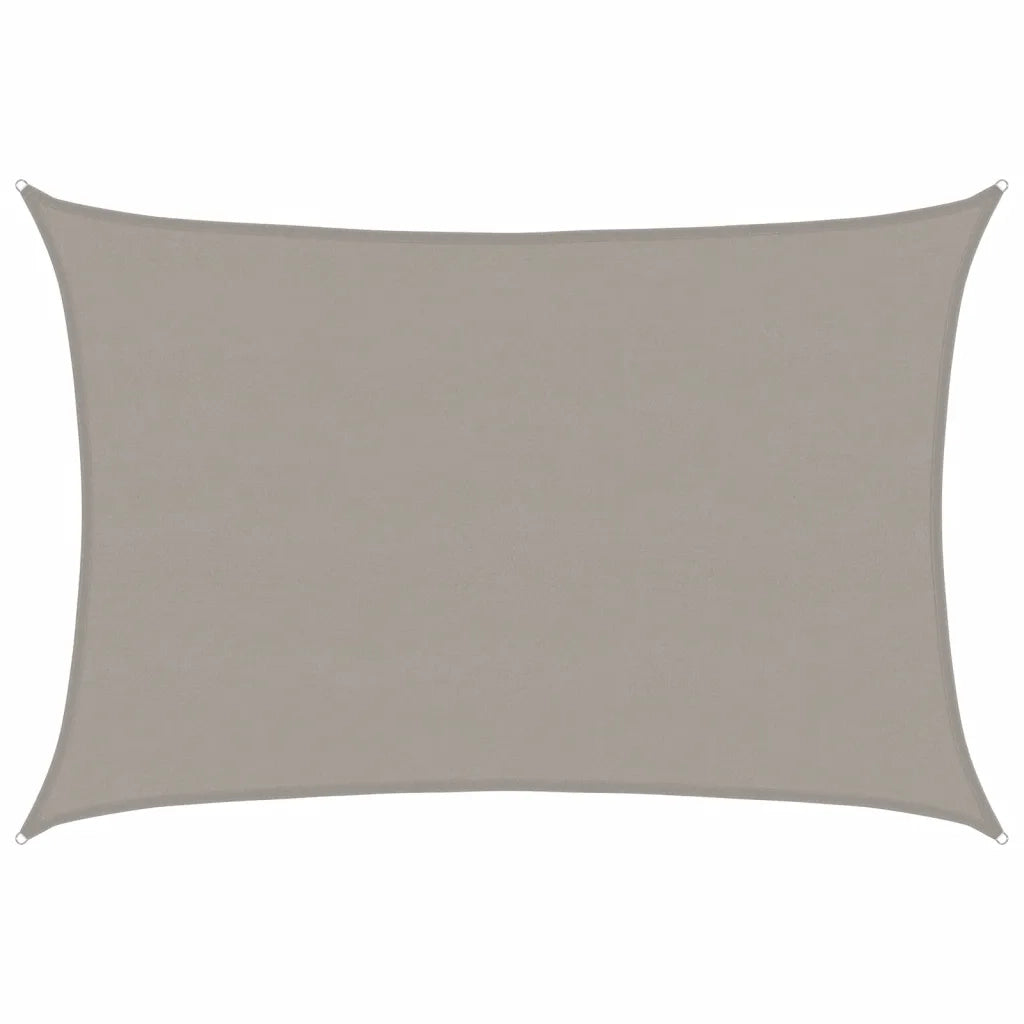 Vela Parasole 160 g/mÂ² Rettangolare Grigio Chiaro 5x7 m in HDPE