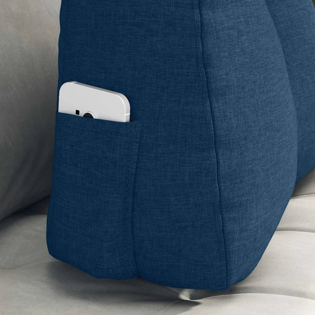 Cuscino per Schiena Blu 60 x 24 x 50 cm Tessuto 42014391