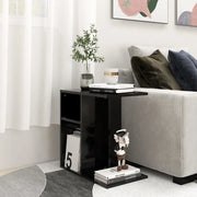 Tavolino Nero 50x30x50 cm in Legno Multistrato 803021