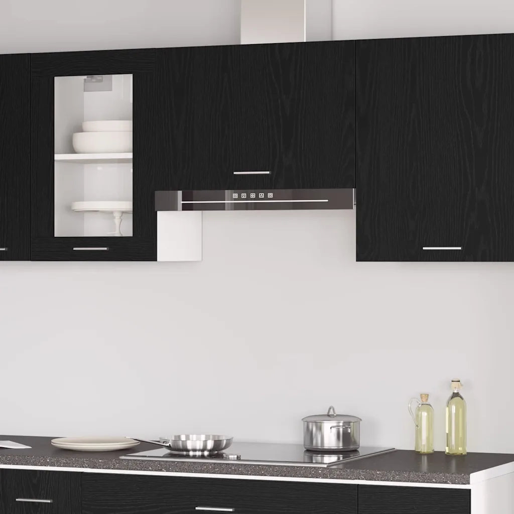 Armadio pensile Lyon Rovere Nero 60 x 31 x 40 cm 863146