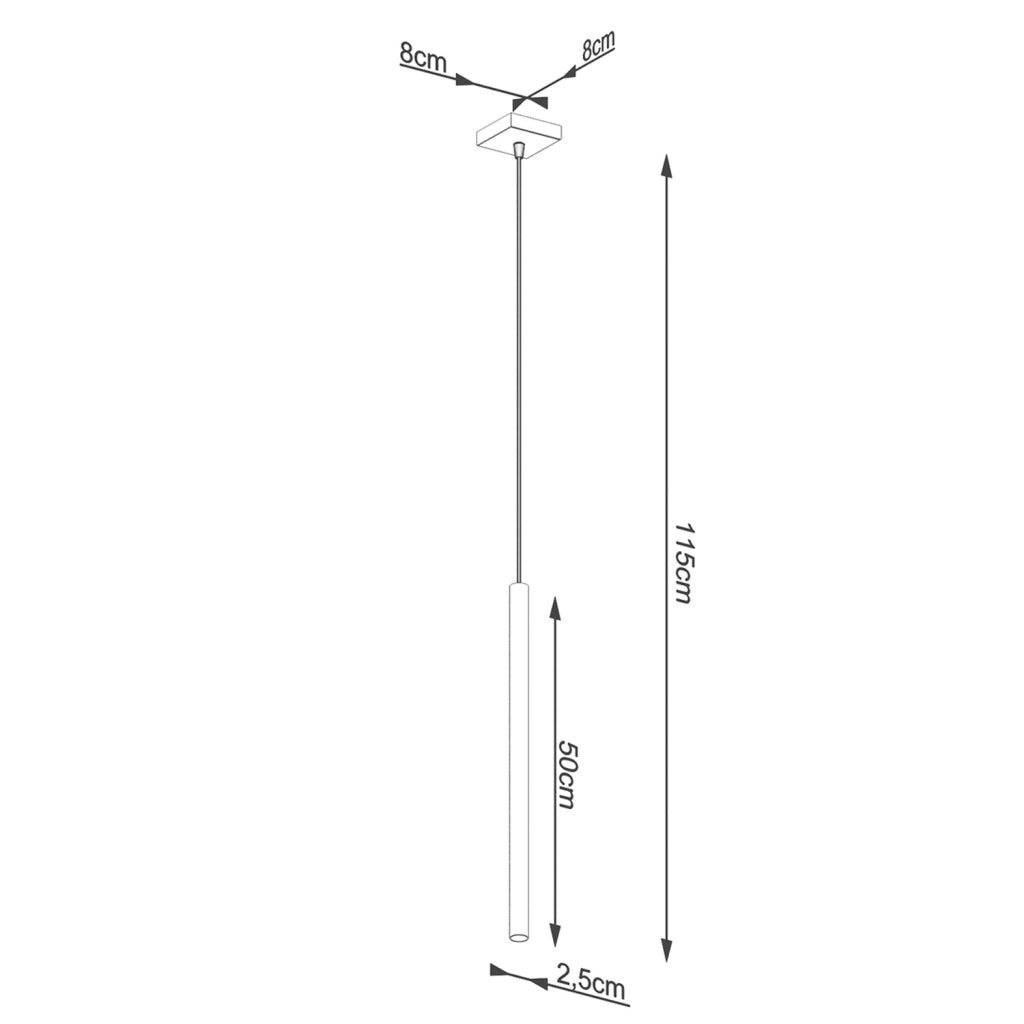 Lampada a sospensione VELINO Pure Lume oro/nero 1xG9 8W