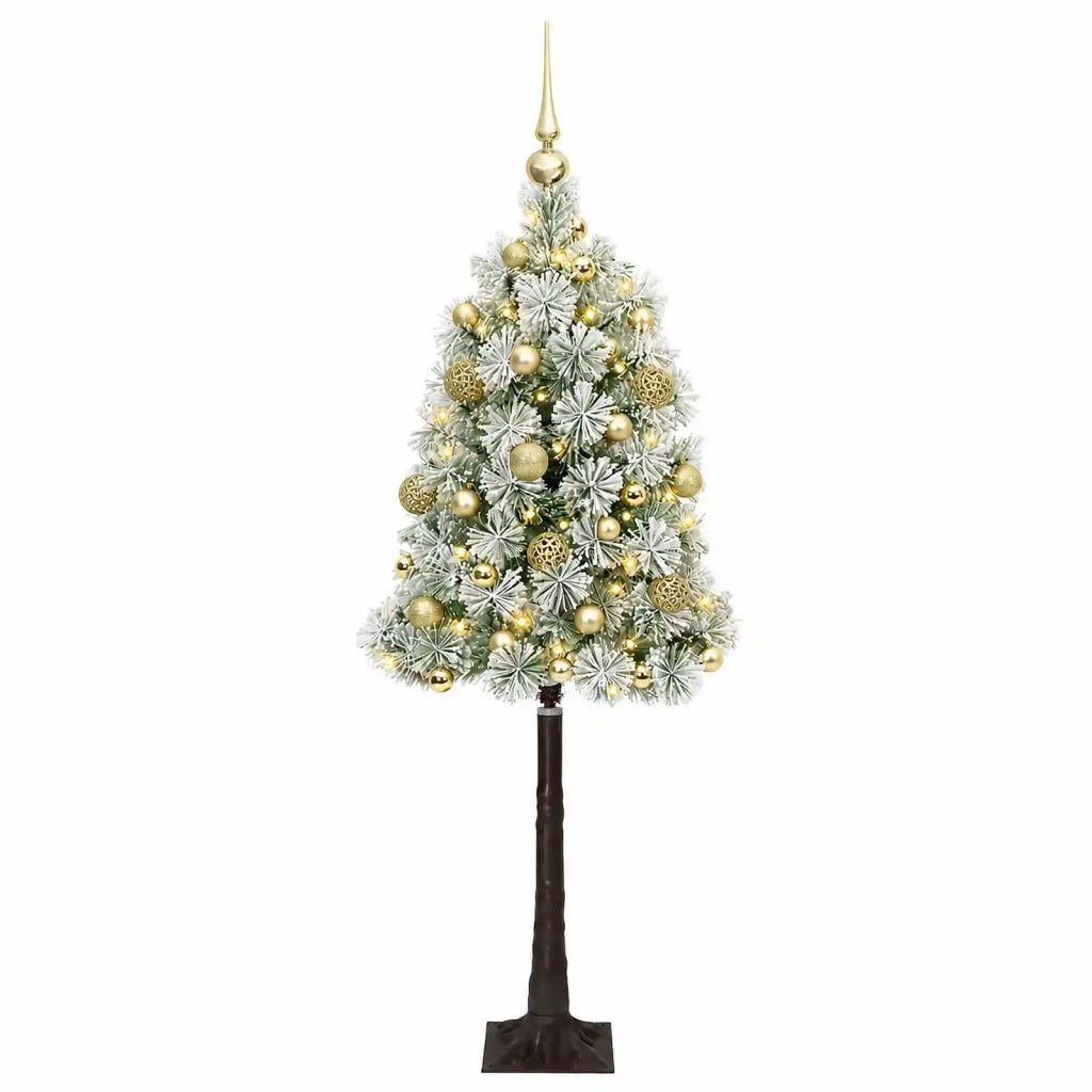Albero di Natale artificiale con rami snodati e palline 150 cm 3465740