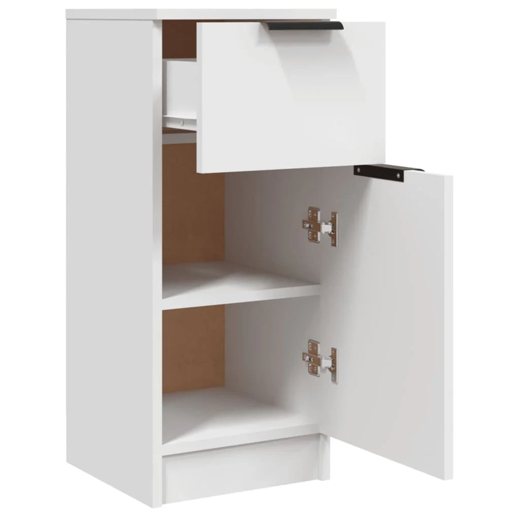 Buffet credenza cassettiera armadio mobile contenitore organizer per cucina soggiorno salotti set da 2 30 x 30 x 70 cm legno ingegnerizzato bianco 02_0036650