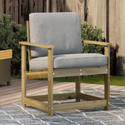 Sedia da patio-Sedia da Giardino 62x56x77 cm in Legno Impregnato di Pino