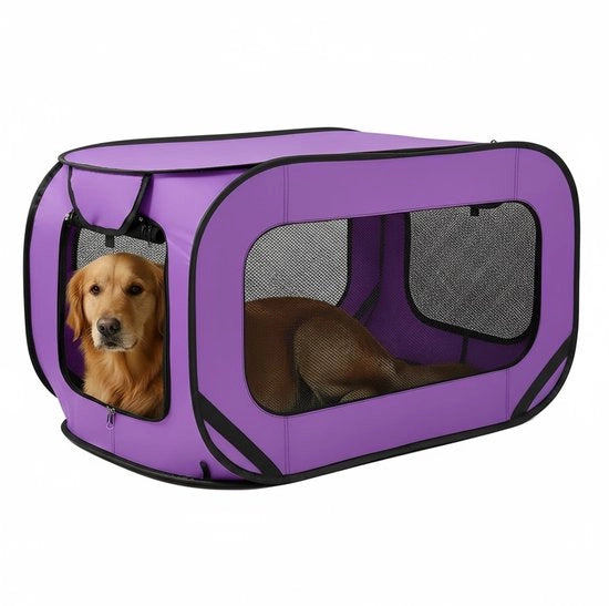 Krattopendado per cani, tenda per cani portatile con tas di stoccaggio 94 x 53 x 53 cm, recinti per piccoli cani, recinto per cani da viaggio, gabbia per cani portatile per piccoli/medie taglie